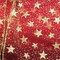 The Ribbon People Sheer Metallic Red and Gold Glitter Stars Wired Craft Ribbon 3" x 20 Yards